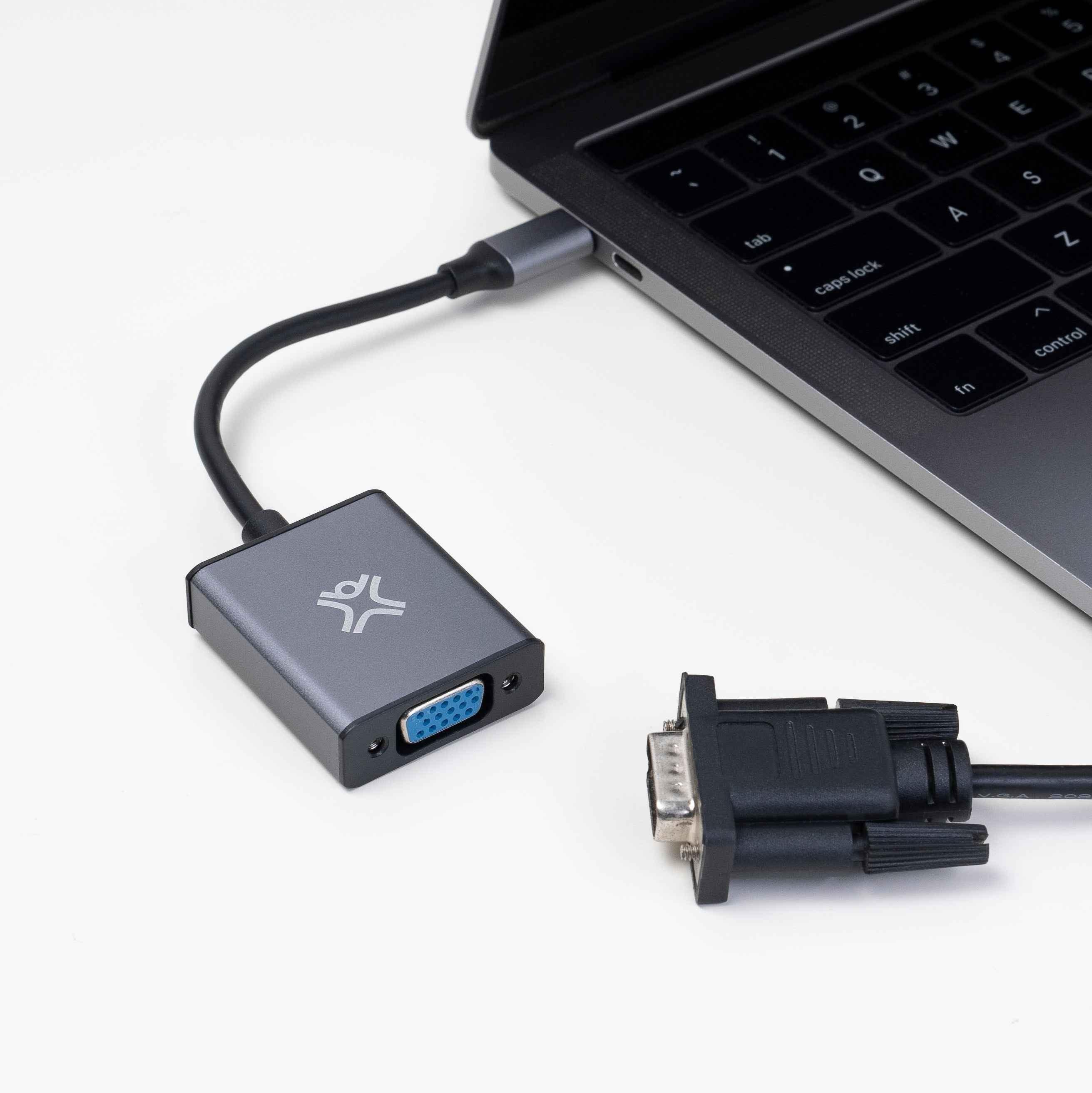 XtremeMac Type-C To VGA Adapter - Gray XtremeMac Type-C To VGA Adapter - Gray